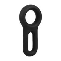 The Keyhole Silicone Support Ring Black 2in - Adjustable Comfort Fit