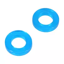Rock Solid Double Pack Silicone Rings Blue 2pcs - Flexible Comfort Fit