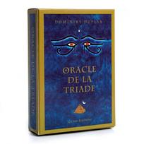 10,4*7,3cm Oracle De La Triade - Prancūziškas orakulas 57 kortelės blue