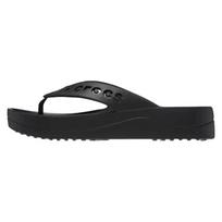 Crocs Baya Platform Cut Out Detail Flip Flops 'Black' Women's 38-39 juoda