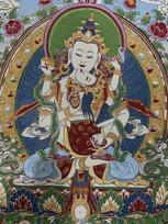 36Tibetas Tibeto Audinys Šilkas Budizmas Vajrakila Mahasattva Tangka Thangka Mura CHINA gray