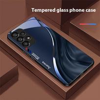Vandens srovės raštas Samsung Galaxy S 8 9 10 20 Plus 21 FE 22 23 24 Ultra S7 Edge juodam grūdintam stiklui telefonui dėklas Kietas apvalkalas For Samsung S22 Pro black