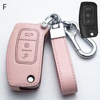 Odos Dėklas Ford Fiesta Focus 2 Ecosport Kuga Escape Automobilio Sulankstomas Nuotolinio Rakto Dėklas 3 Mygtukų Rakto Dangteliai juoda