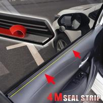 Rubber Car Door Side Window Trim Edge Weatherstrip Seal Sealing Strip Universal black