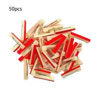 50 pcs 1.22 inches Safety Bar Pins Large Safety Pins Adhesive Badge Crafting Pins for ID Badges Name Badges with Pins 1 red