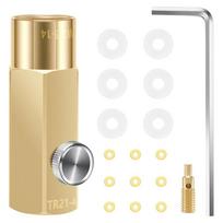 Sodas CO2 Refill Adapter Connector Regulator Sodas Tanks Cylinder Aquarium Homebrew Replacement Tr21-4 to W21.8-14 1 beige