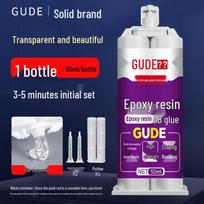 Clear Epoxy Resin AB Glue for Strong Metal & Ceramic Bonding; Perfect for Electronics Potting & Hardening white