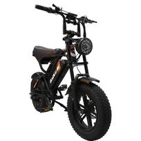 BAOLUJIE F2 Pilnai amortizuojantis elektrinis dviratis, 48V 13Ah nuimama baterija, 16 x4.0  padangos oranžinė