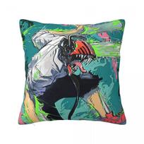 Pochita Chainsaw Man Manga Pillowcase Cushion Cover Decoration Denji Devil Makima Anime Pillow Case Cover Chair Square 30x30cm 12x12in