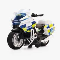 Lydinio Motociklo Modelis 1/14 Imitacinis Policijos Automobilis Atgal Traukiamas Veiklos su Šviesos Muzika Motociklo Žaislas Berniukui Vaikams Dovana Kolekcija Ornamentai balta