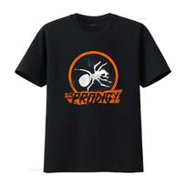 The Prodigy Ant Print T Shirt For Unisex Rock Music Band Style Streetwear Vintage Stylish Stretched Breathable M black