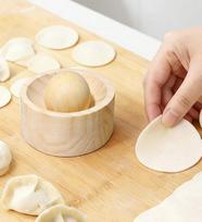 Wood Dumpling Press with Ball and Base, 38 Small Size Set for Making Homemade Dumpling Wrappers One Size balta