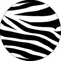 Zebra Print Spare Tire Cover Durable Vinyl Protector for All Makes and Models 14inch