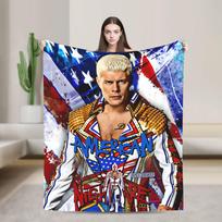 Cody Rhodes Victory Blanket Quality Warm Soft  Throw Blanket Winter Airplane Travel Couch Bed Novelty Bedspread 100cm x 150cm
