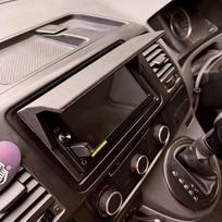 Saulės skydelis automobilio garso sistemos ekranui Skirtas „Transporter T5“ Saulės apsaugos priedas Automobilio vidui one size gray