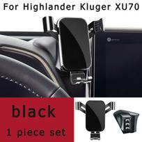 Reguliuojamas automobilio telefono laikiklis Toyota Highlander Kluger XU70 2022 automobilio interjerui sidabras
