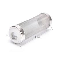 Patvarus nerūdijančio plieno tinklelis Akvariumo filtro apsauga Žuvims Krevetėms 12mm 16mm 16*8.5cm white