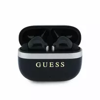 GUESS Gold Line Glossy Finish TWS Wireless Earphones Black