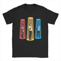 Beam Me Up Scotty Stars Treks T-Shirts Men Vintage 100% Cotton Tees O Neck Short Sleeve T Shirt Plus Size Clothes XXL juoda