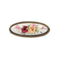 Flower Ceramic Bronze DIY Door Handles Cabinet Cupboard Drawer Knobs Pull Wardrobe 8#
