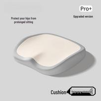 Memory Foam Seat Cushion & Lumbar Support for Long Sitting - Office Chair & Student Stool Hip Shaping Cushion 40*37 white
