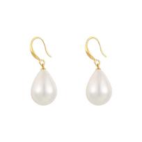 Water Drop Pearl Dangle Earrings Temperamental Women's Hook Earrings Irregular Slim Imitation Pearl Hanging Earrings Brincos 1 Pair  balta
