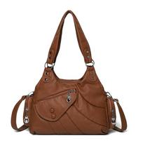 Tote Bag Women's Bag Vintage Shoulder Bag Large Capacity PU Mother Bag juoda