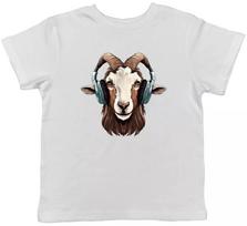 Funny Goat DJ Headphones Techno Rock Punk Rap Music T-Shirt S to 5XL Unisex T-Shirt XXL black