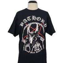 BATHORY Goat Black Metal Forces L LARGE T-Shirt Black Mens Band Logo Unisex T-Shirt XXL black