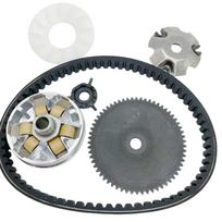 Clutch Variator For GY6 49 50cc Scooter Moped ATV Go Kart Roller Fan with Belt gray