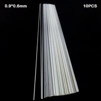 10pcs 28cm 0.7mm~1.2mm Cone Glass Fiber Stick For Squid Jig Hook DIY Fishing Float Tail Material Fishing Tackle Accessories white