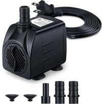 160 GPH Submersible Outdoor Water Pump with 7.2m Power Cord for Ponds, Fountains, and Aquariums