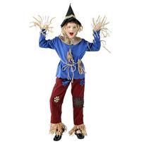 Halloween costume cosplay The Wizard of Oz costume children's scarecrow costume role-playing stage performance costume S&Other mėlyna