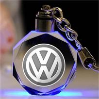 LED šviesos automobilio raktų pakabukas Volkswagen VW Rline GTI Jetta Golf Polo Passat Bora Beetle MK7 MK6 Tiguan Touran priedams Gj8 gray