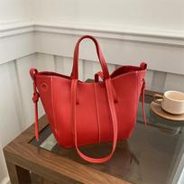 Stylish PU Leather Tote Bag Large Capacity Wing Shaped Handbag Women Casual Shoulder Bag for Commuting juoda
