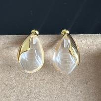 Elegant White Crystal Drop Earrings Necklace Set Minimalist Geometric Pendant Jewelry Women Daily Wear Earring gray