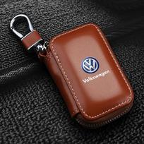 1 vnt. Odinis emblema Automobilio raktų dėklas Raktų pakabukas Užtrauktukas Raktų dėklas Maišelis Emblema VW Golf Amarok T5 Phaeton ID3 Tiguan T-Cross GTI juoda