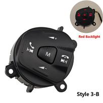 Vairo mygtukas garsumo valdymui, kairysis, su apšvietimu, Ford Fiesta MK7 MK8 Ecosport 2013 2014 2015 Automobilio priedai Style 3-Red black