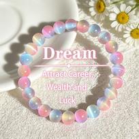 Rainbow Gradient Cat's Eye Bracelet: Enhance Work Opportunities & Elegance gray