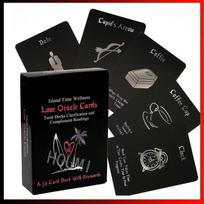 „Island Time Wellness Love Oracle“ kortos Taro kaladės paaiškinimas ir papildymas 54 kortelių kaladė black