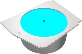 Cougar illuminated hub for FV270, White