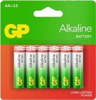 GP Elementai GP ALKALINE AA/LR06, 12 vnt.