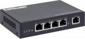 Intellinet 4-Port Gigabit Ultra PoE Extender, Adds up to 100 m (328 ft.) to PoE Range, 90 W PoE Power Budget, Four PSE Ports with up to 30 W Output, IEEE 802.3bt/at/af Compliant, Metal Housing