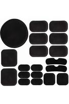 YFFSFDC Helmet Inner Pad, EVA Foam, 19 Pieces, Helmet Sponge, Shock Absorption, Easy Replacement, Protective Pad, Helmet Inner, Black black