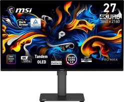 MSI Pro MAX 271UPX12G computer monitor 67.3 cm (26.5") 3840 x 2160 pixels UltraWide Full HD QD-OLED Black