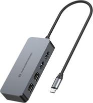 No Name Conceptronic ABBY24G USB-C to Dual-Port Gigabit Network Adapter with 2-Port USB Hub