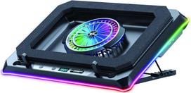 No Name Conceptronic THYIA04B Gaming Laptop Cooling Pad, RGB, Sealed Foam, Mobile Holder