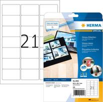 No Name HERMA Labels A4 63,5x38,1 mm white paper glossy 525 pcs.