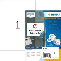No Name HERMA Removable labels A4 210x297 mm white Movables/removable paper matt 100 pcs