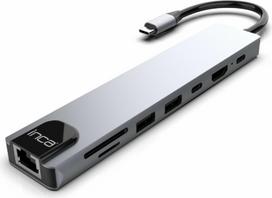 No Name Inca ITPC-7T interface hub USB Type-C 1000Mbit/s Aluminium